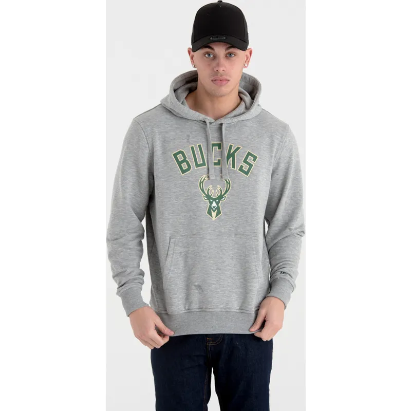 felpe-con-cappuccio-grigio-pullover-hoody-dei-milwaukee-bucks-nba-di-new-era felpe-con-cappuccio-grigio-pullover-hoody-dei-milwaukee-bucks-nba-di-new-era