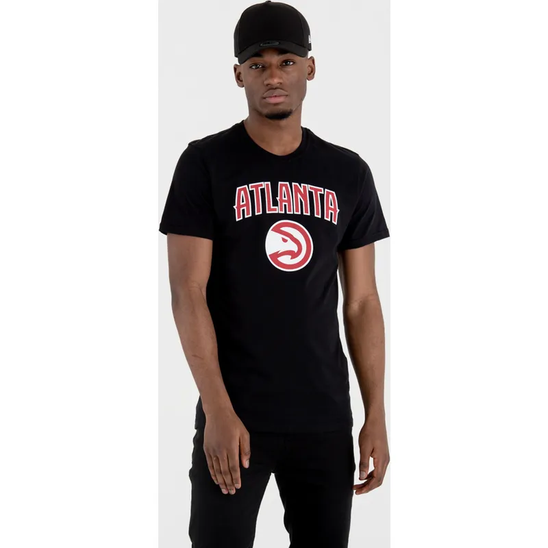 magliette-manica-corta-nero-de-dei-atlanta-hawks-nba-di-new-era