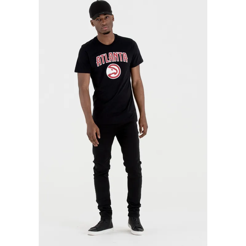 magliette-manica-corta-nero-de-dei-atlanta-hawks-nba-di-new-era