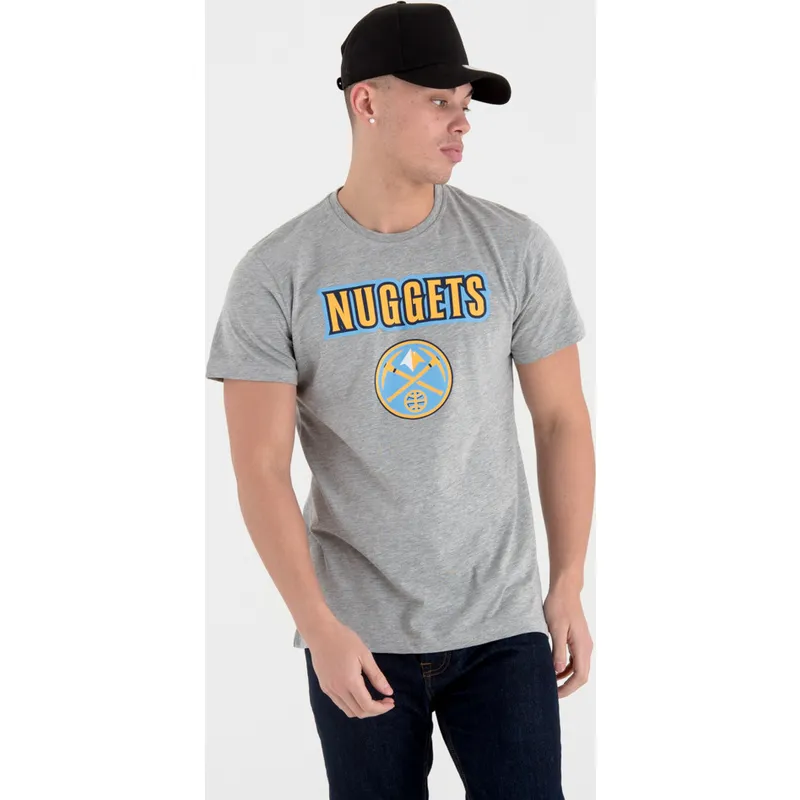 magliette-manica-corta-grigio-de-dei-denver-nuggets-nba-di-new-era