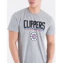 magliette-manica-corta-grigio-de-dei-los-angeles-clippers-nba-di-new-era