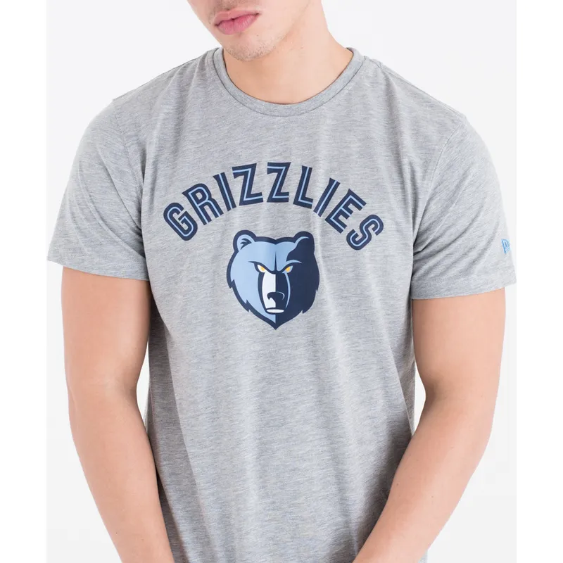 magliette-manica-corta-grigio-de-dei-memphis-grizzlies-nba-di-new-era