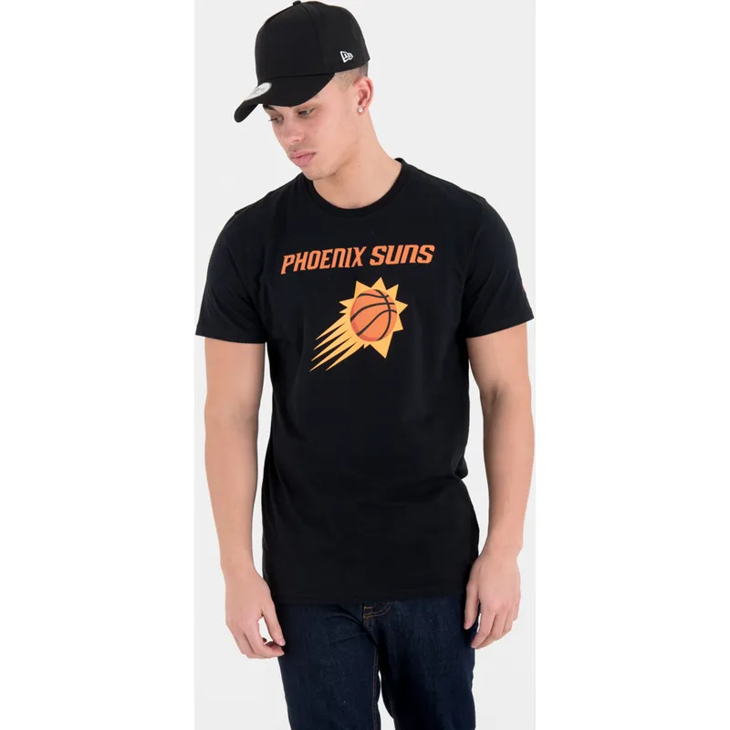 magliette-manica-corta-nero-de-dei-phoenix-suns-nba-di-new-era