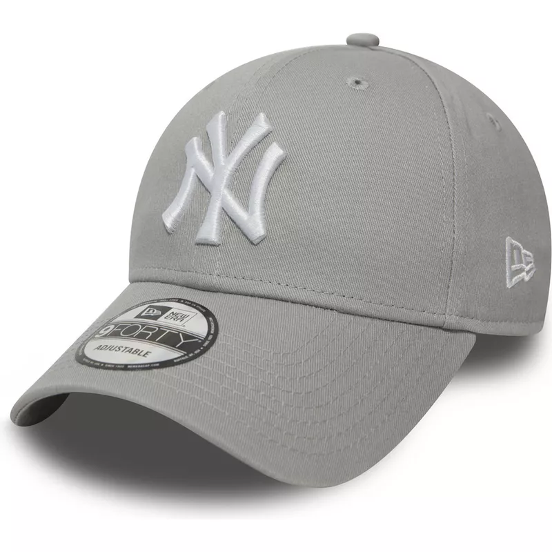 curva gris 9FORTY Essential de York Yankees MLB de New Era: