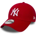 new-era-mlb-new-york-yankees-39thirty-classic-rote-gebogene-kappe