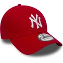 gorra-curva-roja-ajustada-39thirty-classic-de-new-york-yankees-mlb-de-new-era