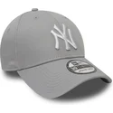 wyginieta-czapka-szara-obcisla-39thirty-classic-new-york-yankees-mlb-new-era