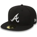 sort-fitted-59fifty-essential-flad-kasket-fra-atlanta-braves-mlb-af-new-era
