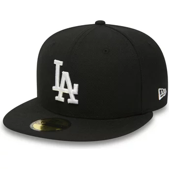 Casquette plate noire ajustée 59FIFTY Essential Los Angeles Dodgers MLB New Era