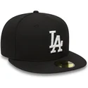 svart-platt-keps-justerad-59fifty-essential-fran-los-angeles-dodgers-mlb-av-new-era