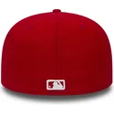 cappello-piatto-rosso-aderente-59fifty-essential-dei-los-angeles-dodgers-mlb-di-new-era