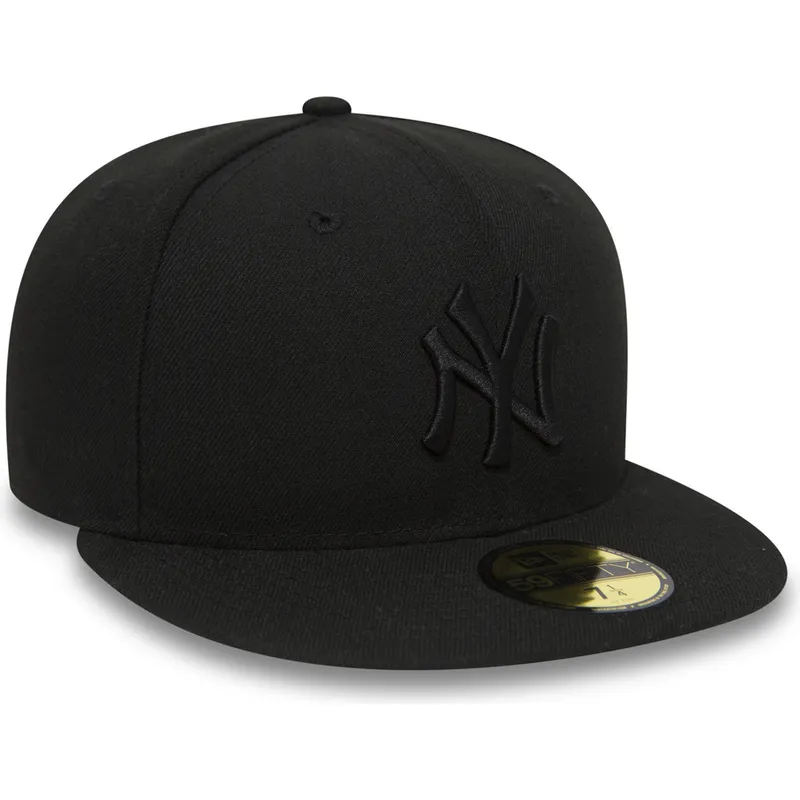 new-era-new-york-yankees-mlb-59fifty-black-on-black-justerbar-svart-flat-keps