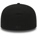 cappello-piatto-nero-aderente-59fifty-black-on-black-dei-new-york-yankees-mlb-di-new-era