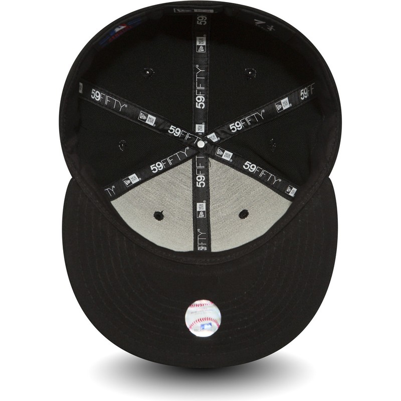 new-era-flat-brim-59fifty-schwarz-on-schwarz-new-york-yankees-mlb-fitted-cap-schwarz