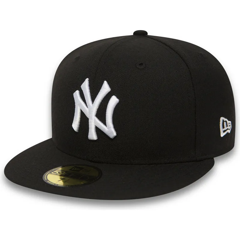 new-era-59fifty-essential-sort-justerbar-flad-kasket-med-new-york-yankees-mlb