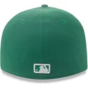 cappello-piatto-verde-aderente-59fifty-essential-dei-new-york-yankees-mlb-di-new-era