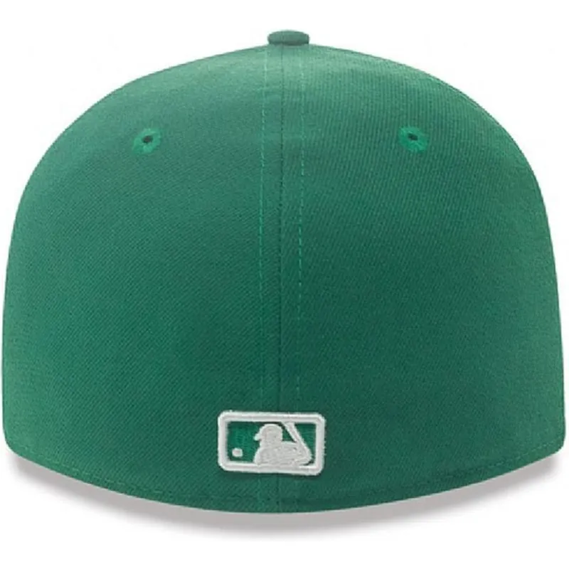 cappelli-piatta-verde-regolato-59fifty-essential-dei-new-york-yankees-mlb-di-new-era