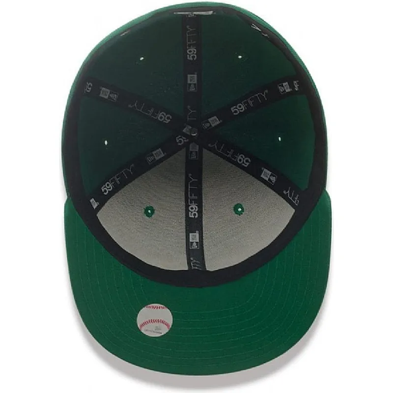 cappelli-piatta-verde-regolato-59fifty-essential-dei-new-york-yankees-mlb-di-new-era