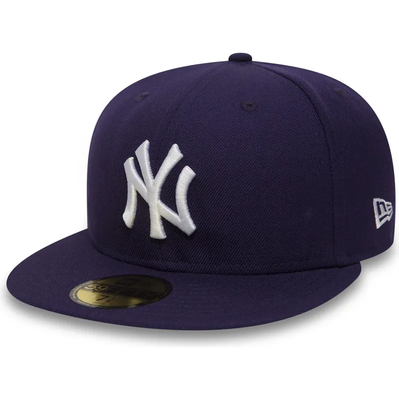 cappelli-piatta-viola-regolato-59fifty-essential-dei-new-york-yankees-mlb-di-new-era