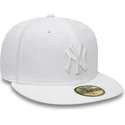cappelli-piatta-bianco-regolato-59fifty-white-on-white-dei-new-york-yankees-mlb-di-new-era