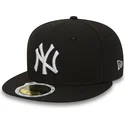 cappello-piatto-nero-regolabile-per-bambino-59fifty-essential-dei-new-york-yankees-mlb-di-new-era