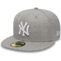 cappello-piatto-grigio-regolabile-59fifty-essential-dei-new-york-yankees-mlb-di-new-era