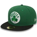 cappello-piatto-verde-chiuso-59fifty-essential-dei-boston-celtics-nba-di-new-era