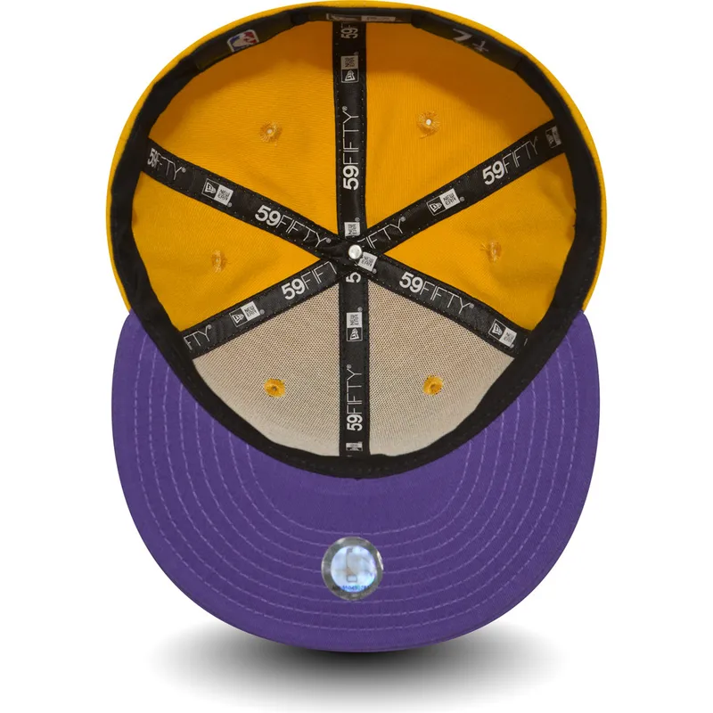 gul-justerbar-flat-keps-59fifty-essential-los-angeles-lakers-nba-fran-new-era