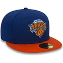 cappellino-piatto-blu-regolabile-59fifty-essential-dei-new-york-knicks-nba-di-new-era