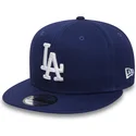 cappellino-piatto-blu-regolabile-9fifty-essential-dei-los-angeles-dodgers-mlb-di-new-era