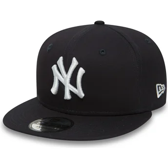 new-era-new-york-yankees-mlb-9fifty-essential-justerbar-marinebla-flat-kasket