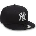 gorra-plana-azul-marino-ajustable-9fifty-essential-de-new-york-yankees-mlb-de-new-era