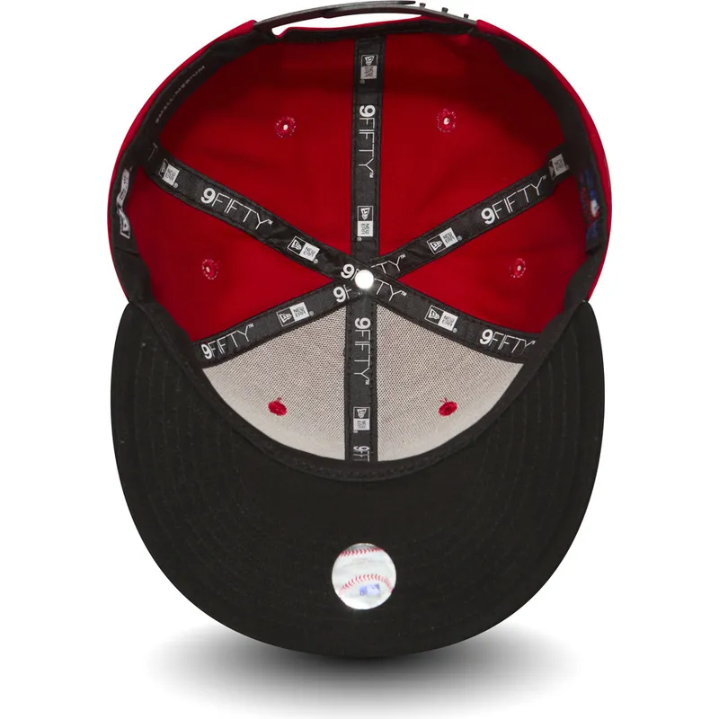 cappelli-piatta-rosso-snapback-ajustable-9fifty-cotton-block-dei-new-york-yankees-mlb-di-new-era
