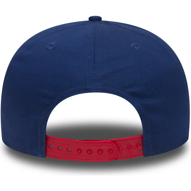 mutzen-flach-blau-snapback-ajustable-9fifty-cotton-block-der-new-york-yankees-mlb-von-new-era