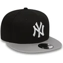 cappellino-piatto-nero-regolabile-9fifty-cotton-block-dei-new-york-yankees-mlb-di-new-era
