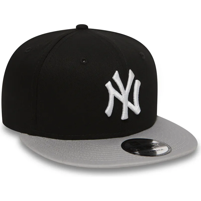 cappelli-piatta-nero-snapback-ajustable-9fifty-cotton-block-dei-new-york-yankees-mlb-di-new-era