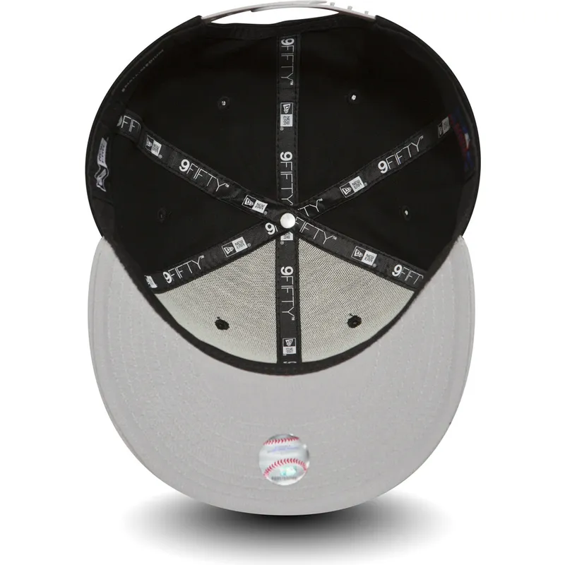 cappelli-piatta-nero-snapback-ajustable-9fifty-cotton-block-dei-new-york-yankees-mlb-di-new-era
