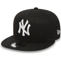 cappello-piatto-nero-regolabile-9fifty-white-on-black-dei-new-york-yankees-mlb-di-new-era