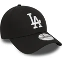 gorra-curva-negra-ajustable-9forty-essential-de-los-angeles-dodgers-mlb-de-new-era