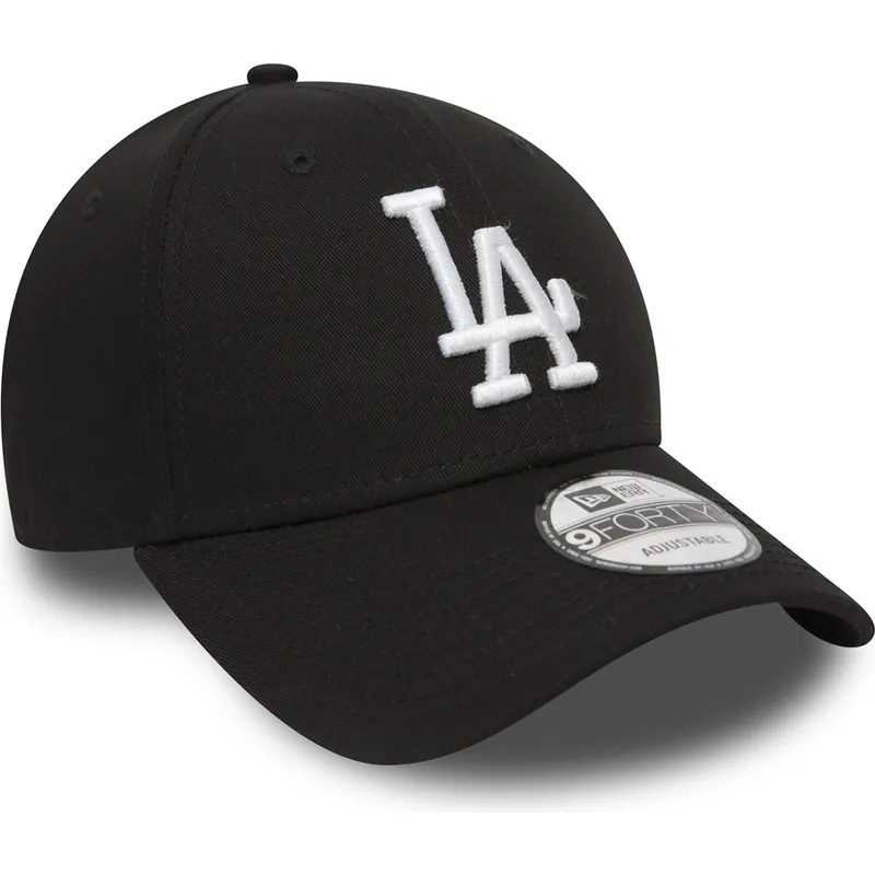 czarna-regulowana-czapka-z-zakrzywionym-daszkiem-9forty-essential-los-angeles-dodgers-mlb-new-era