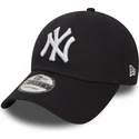justerbar-9forty-essential-morkebla-bojet-skygge-kasket-fra-new-york-yankees-mlb-af-new-era