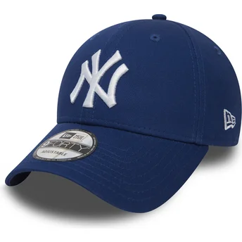 blaue-verstellbare-curved-cap-9forty-essential-der-new-york-yankees-mlb-von-new-era