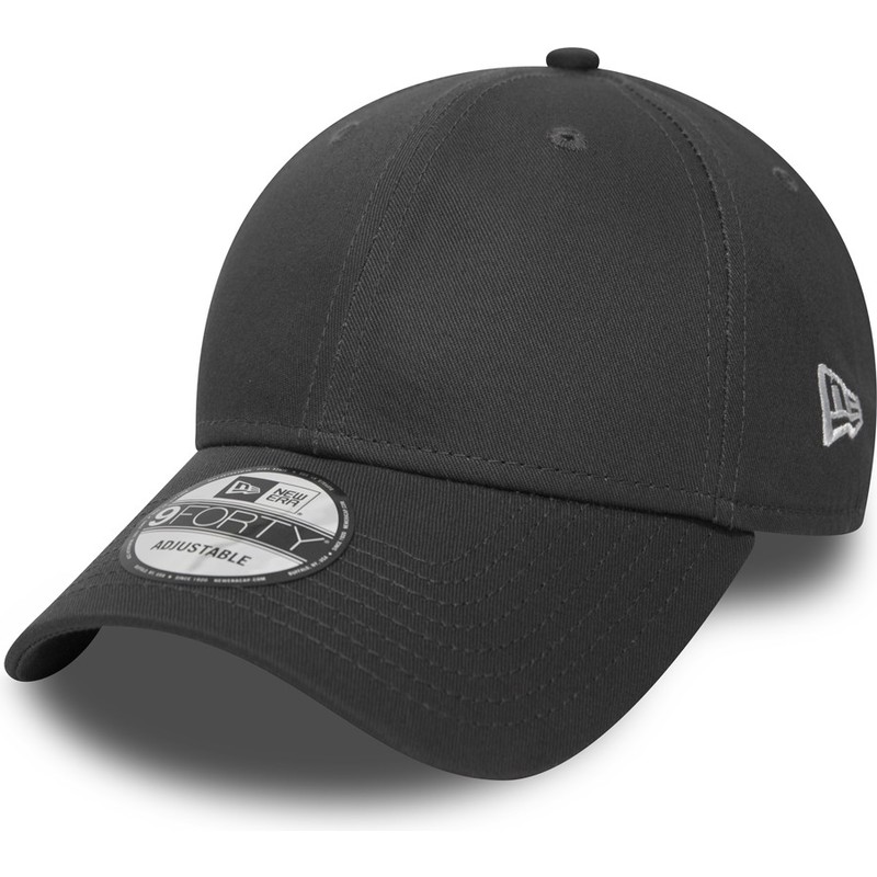 new-era-curved-brim-9forty-basic-flag-stone-adjustable-cap-grau