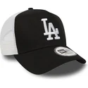 gorra-trucker-negra-clean-a-frame-de-los-angeles-dodgers-mlb-de-new-era