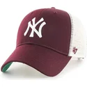 cappelli-curva-rosso-snapback-granate-dei-new-york-yankees-mlb-di-47-brand