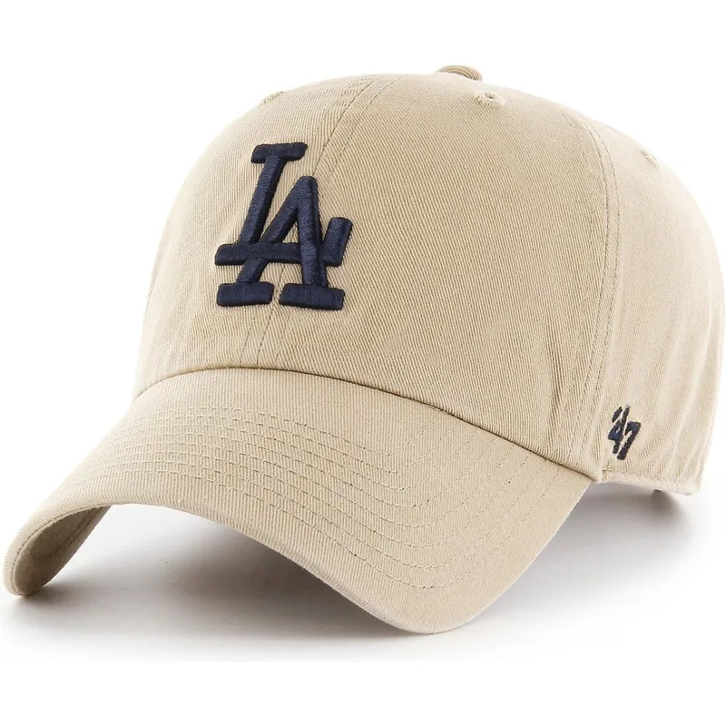 cappelli-curva-beige-cinghia-regolabile-caqui-negro-dei-los-angeles-dodgers-mlb-di-47-brand cappelli-curva-beige-cinghia-regolabile-caqui-negro-dei-los-angeles-dodgers-mlb-di-47-brand