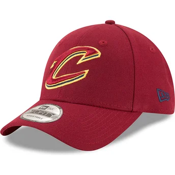 cappellino-curvo-rosso-regolabile-9forty-the-league-dei-cleveland-cavaliers-nba-di-new-era