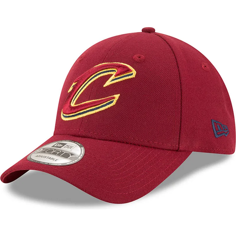 cappelli-curva-rosso-cinghia-regolabile-9forty-the-league-dei-cleveland-cavaliers-nba-di-new-era