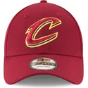cappellino-curvo-rosso-regolabile-9forty-the-league-dei-cleveland-cavaliers-nba-di-new-era