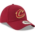 cappellino-curvo-rosso-regolabile-9forty-the-league-dei-cleveland-cavaliers-nba-di-new-era